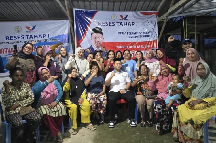Darwin Rombe Gelar Reses Perdana di Kelurahan Wanagon dan Timika Jaya
